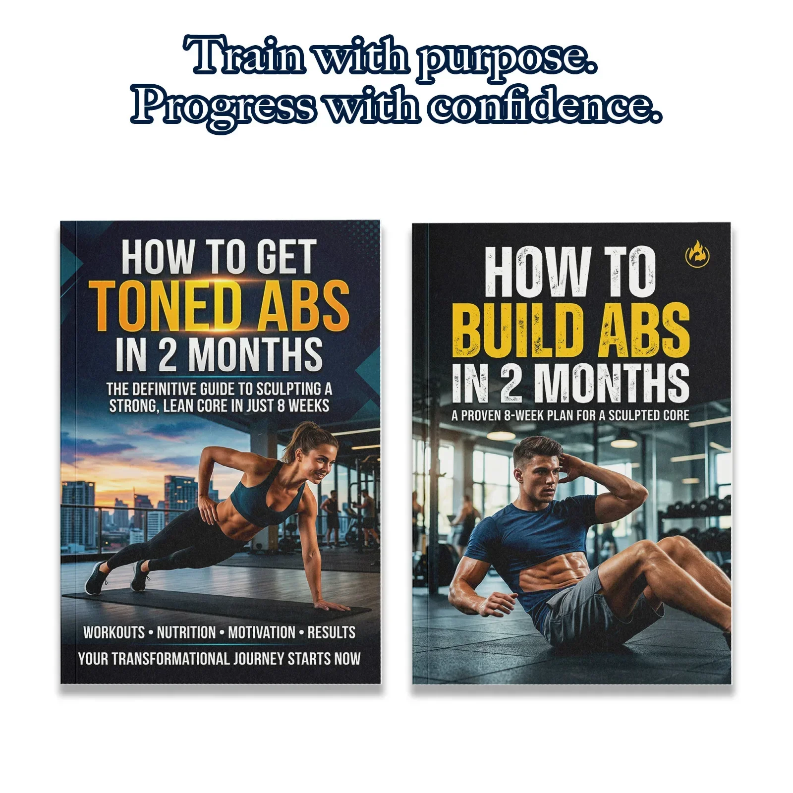 Nutrition And Fitness Books - 2-Book Abs Training Guide Set for