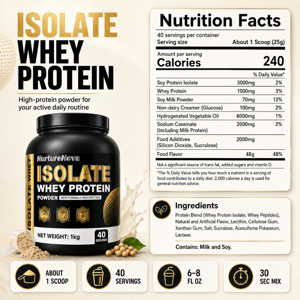 NurtureNova Isolate Whey Prote - Nutrition Workout review and price