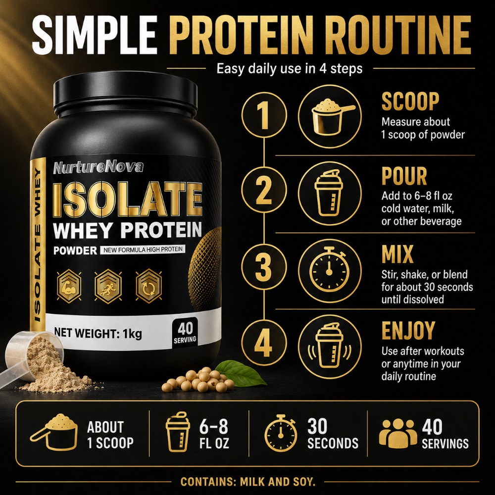 NurtureNova Isolate Whey Prote - Nutrition Workout review and price