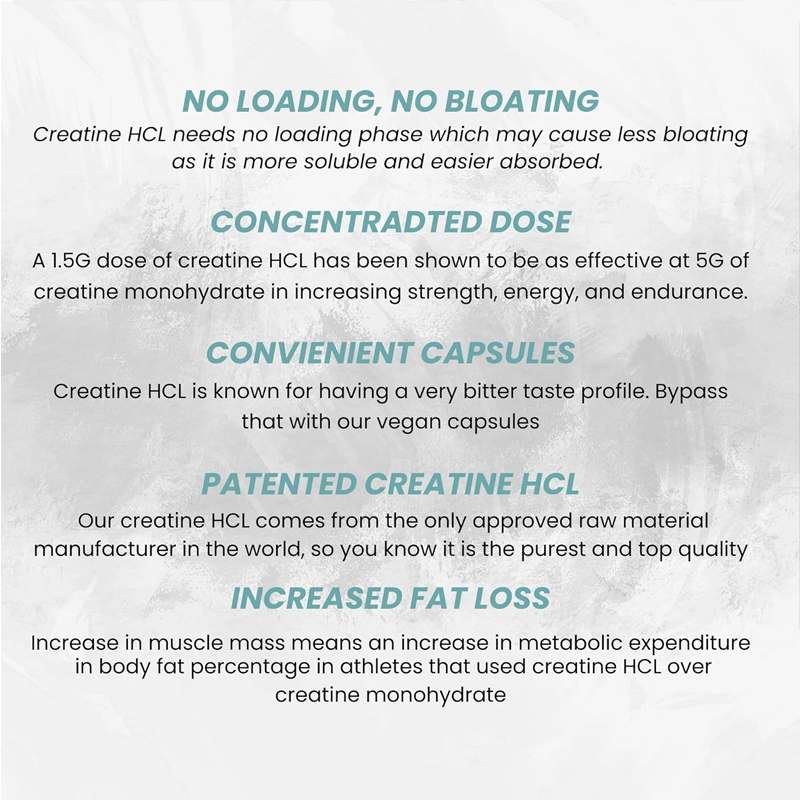Creatine HCL Capsules 50 Serv/ - Creatine Hcl Capsule review and price